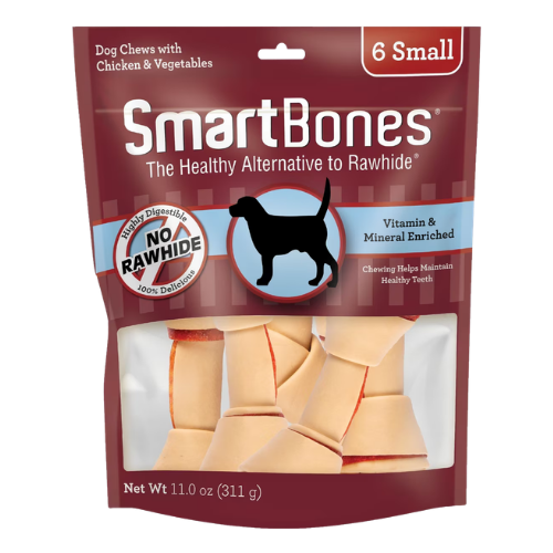 Smartbones Rawhide-Free With Real Chicken Small Bones For Dogs 6 ct