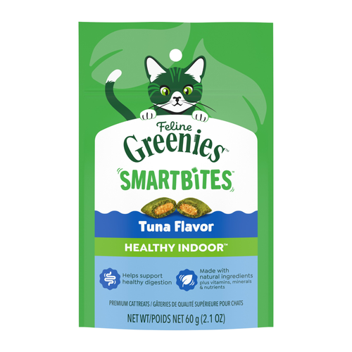 Greenies Smartbites Hairball Control Tuna Flavor Cat Treats 2.1 oz