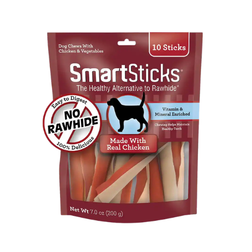 Smartbones Smartsticks With Real Chicken Rawhide-Free Dog Chews 10 pk