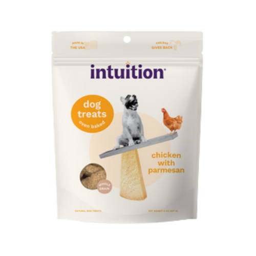 Intuition Oven Baked Dog Treats with Chicken & Parmesan 8 oz