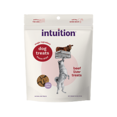 Intuition Freeze-Dried Beef Liver Dog Treats 2.6 oz