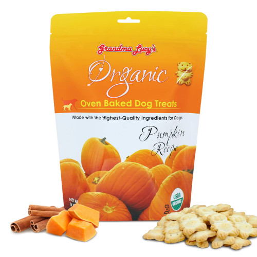 Grandma Lucy's Organic Pumpkin Oven Baked Dog Treats 14 oz
