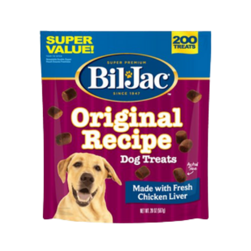 Bil Jac Original Recipe Dog Fresh Chicken Liver Treats 10 oz