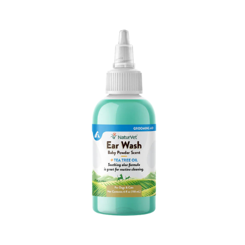 Naturvet Aloe & Baby Powder Scent Dog & Cat Ear Wash 8 oz