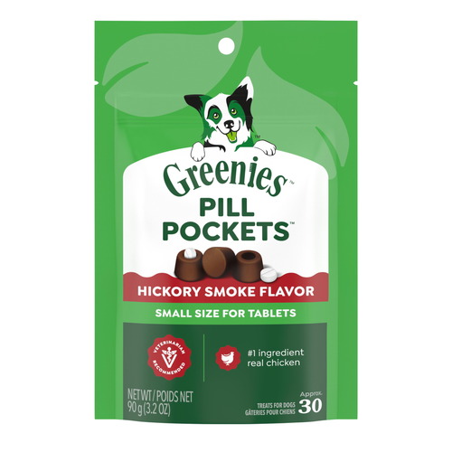 Greenies Pill Pockets for Tablets, Hickory Smoke Flavor for Dogs 30 ct
