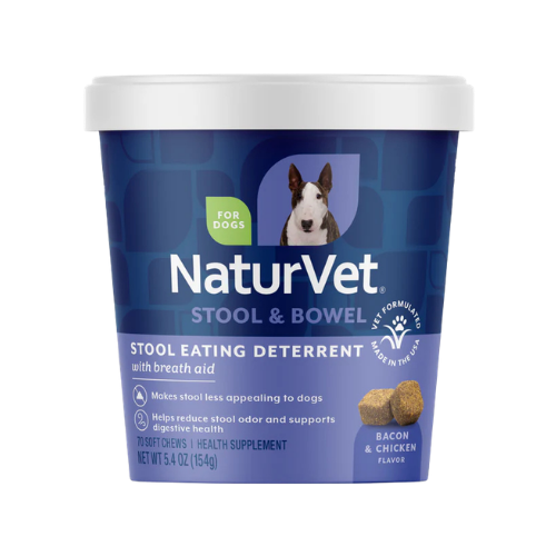 Naturvet Coprophagia Deterrent Plus Breath Aid Dog Soft Chews 70 ct