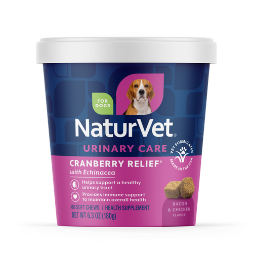 Naturvet Cranberry Relief Plus Echinacea Soft Dog Chews 60 ct