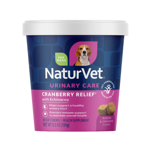 Naturvet Cranberry Relief Plus Echinacea Soft Dog Chews 60 ct