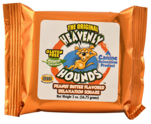 Heavenly Hounds Relaxation Square Peanut Butter Flavor Stress & Anxiety Relief Dog Supplement 2 oz