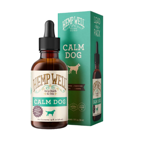 Hemp Well Calm Dog Oil Anxiety Relief Liquid Dog Supplement 2 oz
