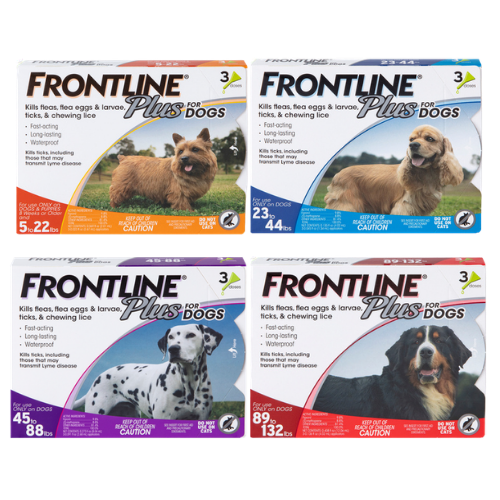 Merial Frontline Plus Flea & Tick Treatment 3 pack