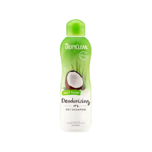 Tropiclean Aloe And Coconut Deodorizing Shampoo For Pets 20 oz