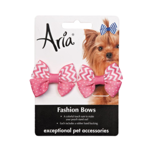 Aria Cute ChevronDog Bow 