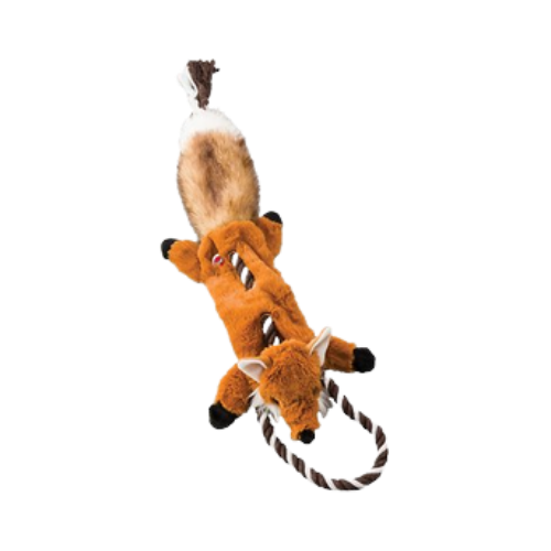 Spot Ethical Pet Skinneeez Stuffing-Free Fox Plush Dog Toy 