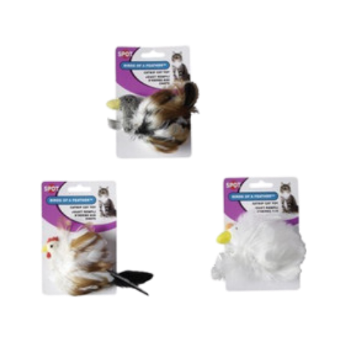 Spot Ethical Birds Of A Feather Cat Toy, Assorted 