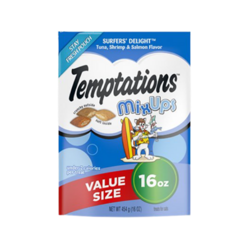Whiskas Temptations Surfers' Delight Flavor Cat Treats 16 oz