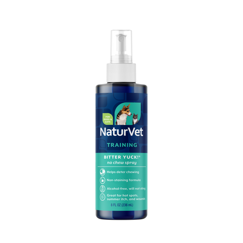 Naturvet Bitter Yuck! No Chew Dog, Cat , & Horse Spray 8 oz