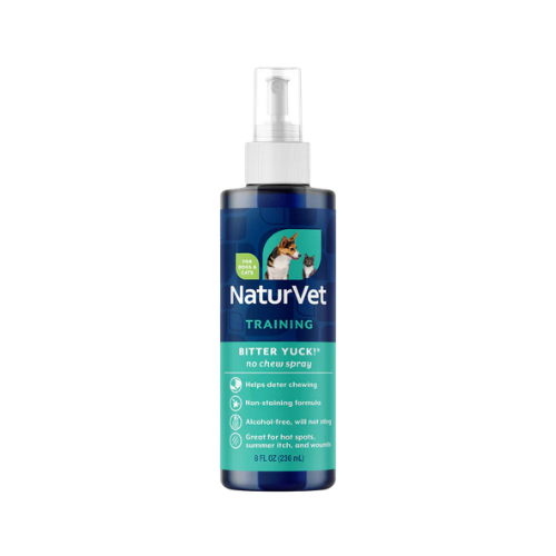 Naturvet Bitter Yuck! No Chew Dog, Cat , & Horse Spray 8 oz