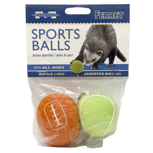 Marshall Ferret Sport Ball, Assorted 2 pk