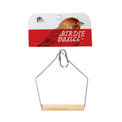 Prevue Birdie Basics Wood Swing For Birds, 3.25"W X 5"H S