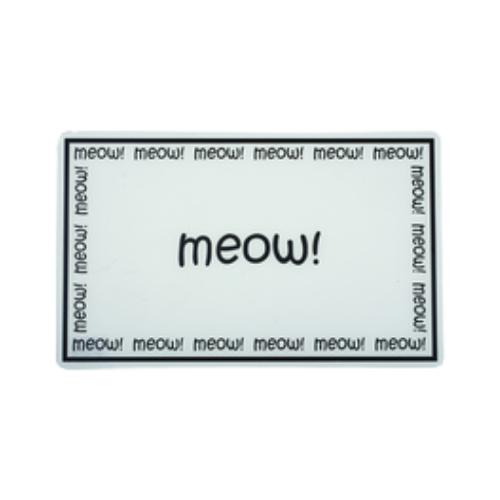 Petrageous Designs "Meow!" Plastic Pet Placemat 