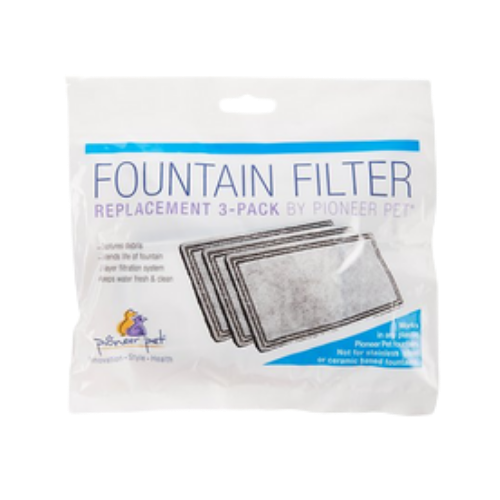 Pioneer Pet Replacement Filters for Plastic Raindrop Fountain 3 pk