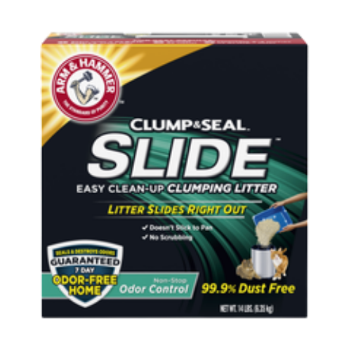 Arm & Hammer Slide Non-Stop Odor Control Clumping Cat Litter 14 lb