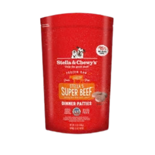 Stella & Chewy's Raw Super Beef Dinner Patties Grain-Free Frozen Dog Food