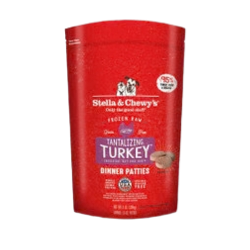 Stella & Chewy's Raw Tantalizing Turkey Dinner Patties Grain-Free Frozen Dog Food 6 lb