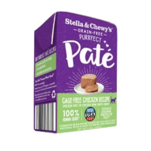 Stella & Chewy's Purrfect Pate Cage-Free Chicken Recipe In Bone Broth Gravy Grain-Free Human Grade Wet Cat Food