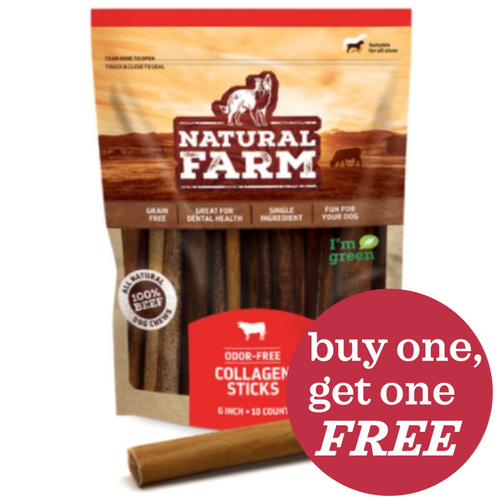 Natural Farm 6 in Collagen Sticks for Dogs 5 pk
