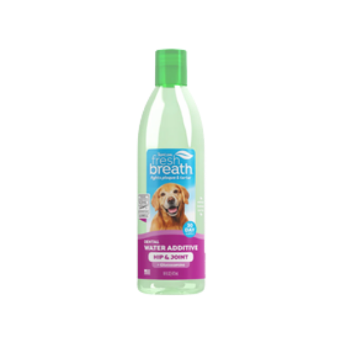 Tropiclean Fresh Breath Water Additive + Plus Hip & Joint Dog Supplement 16 oz