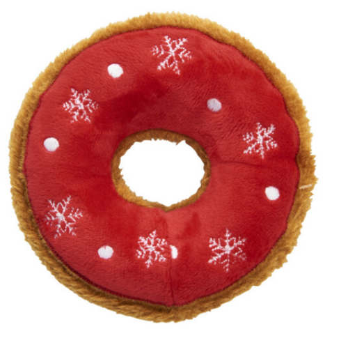 Spot Ethical Pet Holiday Tasty Donut Dog Toy, Assorted 