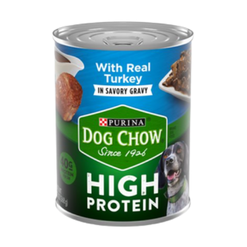 Purina Dog Chow High Protein Wet Dog Food With Turkey In Savory Gravy