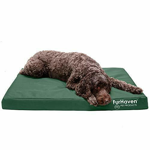 Furhaven Deluxe Oxford Orthopedic Indoor/Outdoor Pet Bed With Removable Cover L