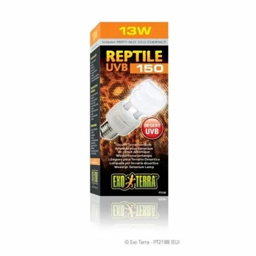 Exo Terra Reptile UVB 150 Desert Terrarium Bulb, Coil Compact Fluorescent