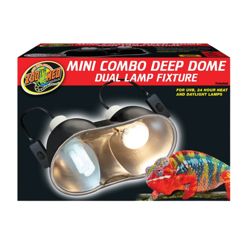 Zoo Med Mini Combo Deep Dome Reptile Lamp Fixture 