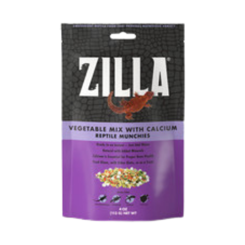 Zilla Reptile Munchies, Vegetable Mix with Calcium 4 oz