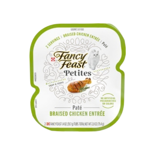 Fancy Feast Petites Braised Chicken Entree Pate Wet Cat Food