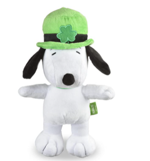 Fetch St. Patrick's Day Plush Snoopy Dog Toy 