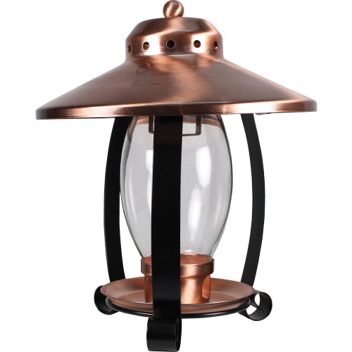 Woodlink Copper Top Lantern Shaped Wild Bird Seed Feeder 