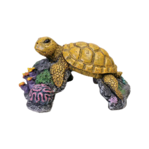 Blue Ribbon Sea Turtle Aquarium Ornament 