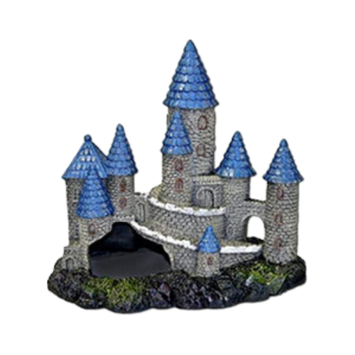 Blue Ribbon Spire Castle Aquarium Ornament 