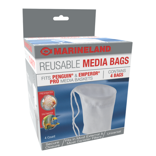 Marineland Reusable Media Bags Fits Penguin & Emperor Pro 8 oz