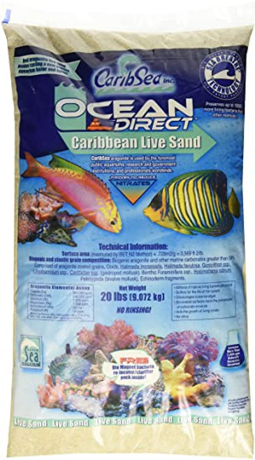 Caribsea Ocean Direct Original Grade Marine Live Sand Substrate 20 lb