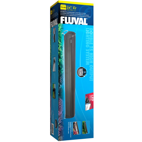 Fluval T5 HO Double Fluorescent Lighting System for Marine/Freshwater Aquariums, 48 watt 32 in