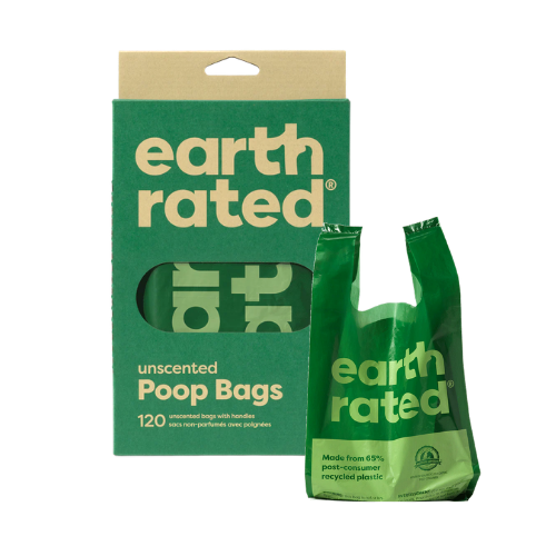 Earth Rated Unscented Handle-Tie Dog Waste Bags 120 pk