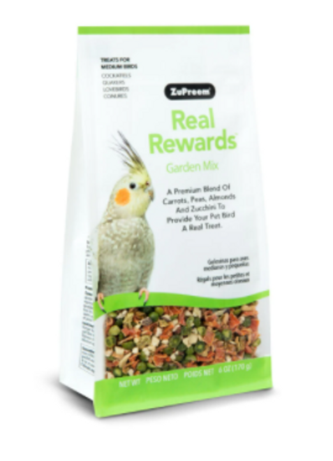 Zupreem Real Rewards Garden Mix for Medium Birds 6 oz