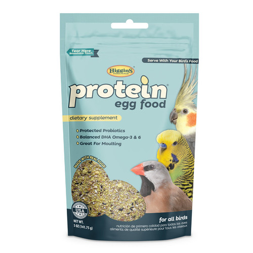 Higgins Protein Egg Food for all Birds 5 oz