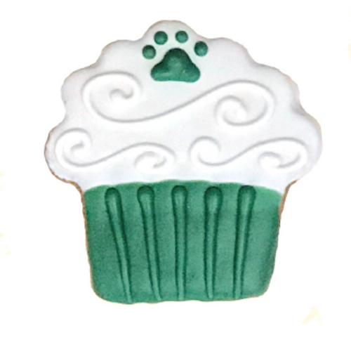 Pawsitively Gourmet St. Patrick's Day Green Cupcake Dog Cookie 